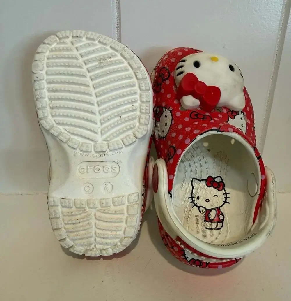 Crocs x Hello Kitty Toddler Classic Clog Red Polka Dot 4C